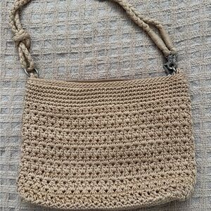 The Sak Tan Crochet Shoulder / Crossbody Bag